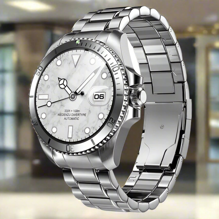 Smartwatch Luxury Rolex-Inspired | 1.43" HD AMOLED, GPS, Bluetooth Call, Health & Fitness Tracker for iOS & Android ⌚🌐 - FitZone360