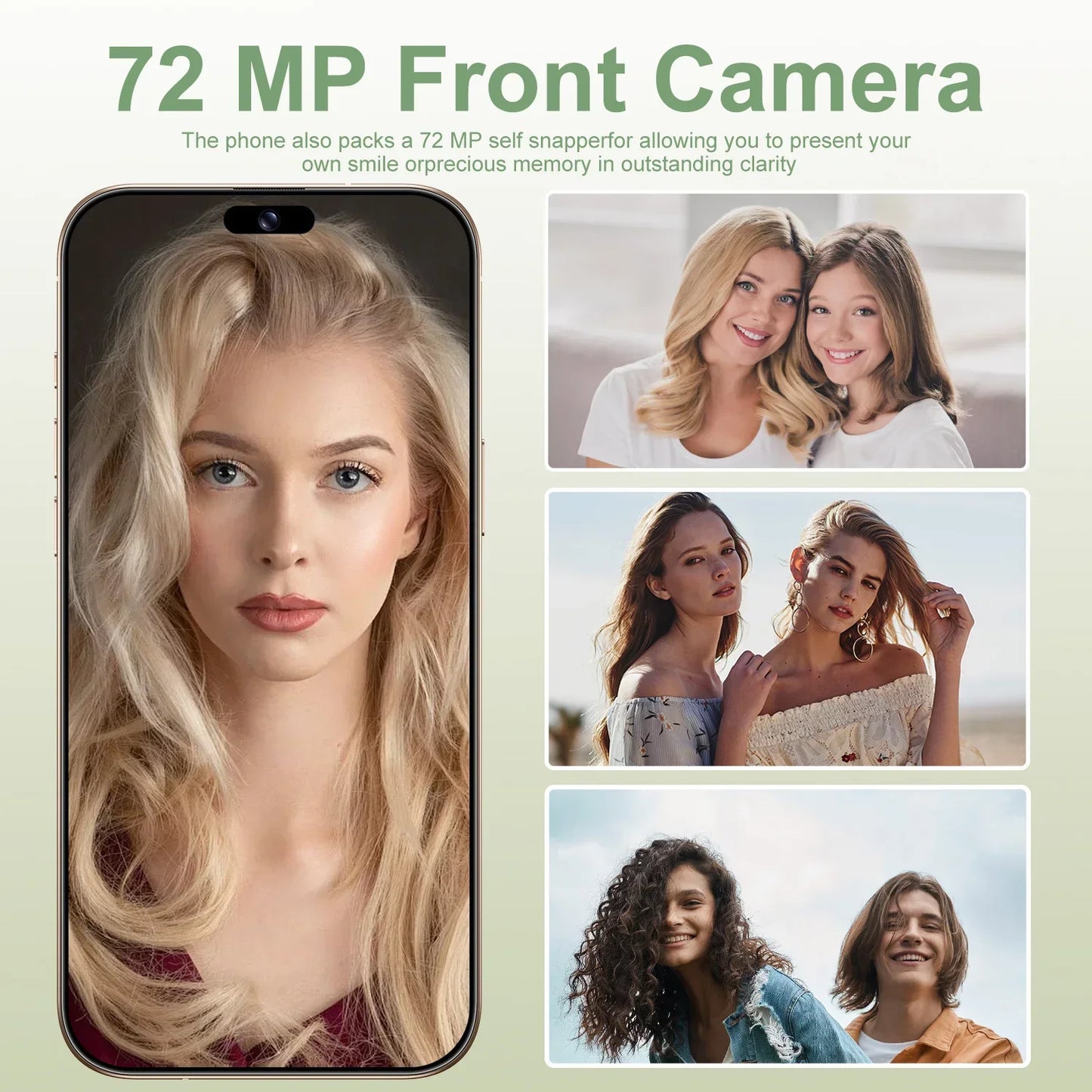 I16 Pro Max 7.3" HD 5G Smartphone | Global Android 14 Mobile Phone with Dual SIM, 8000mAh Battery, Unlocked 4G/5G Cellphone - FitZone360