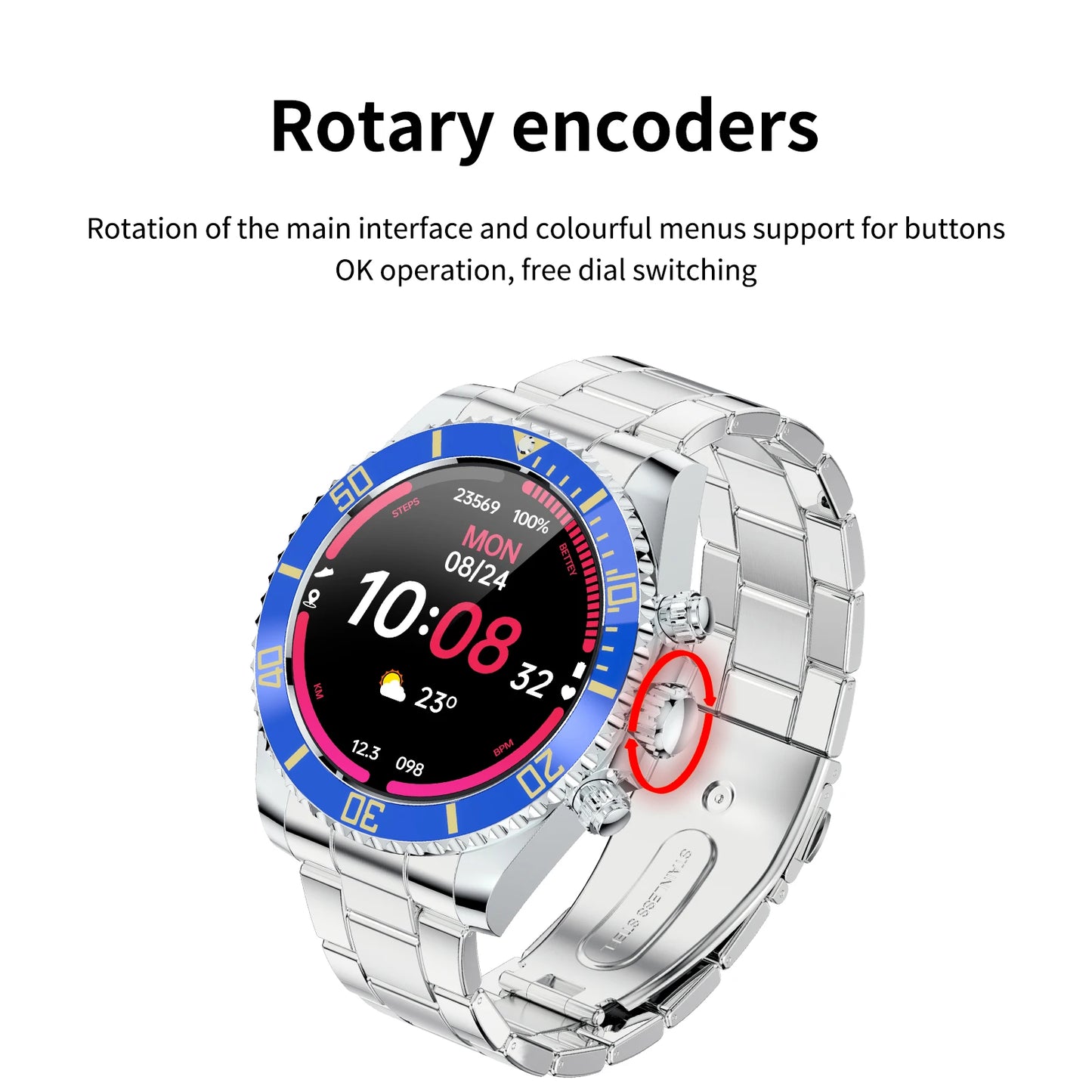 Aiweile AW12 Smartwatch – Stylish, High-End Smart Wear for Men - FitZone360