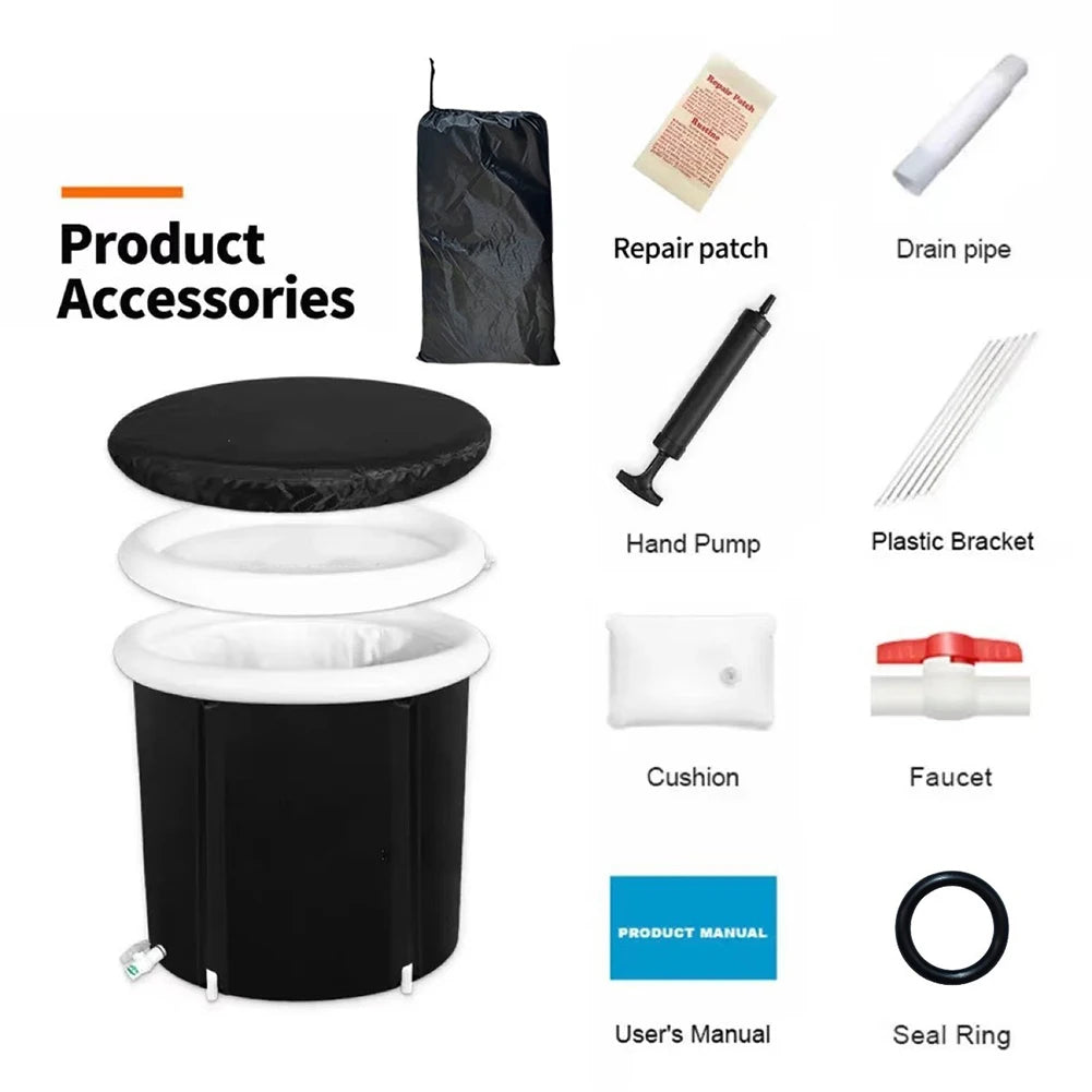 Portable Ice Bath Tub – Cold Water Therapy for Recovery & Performance ❄️🏋️♂️ - FitZone360
