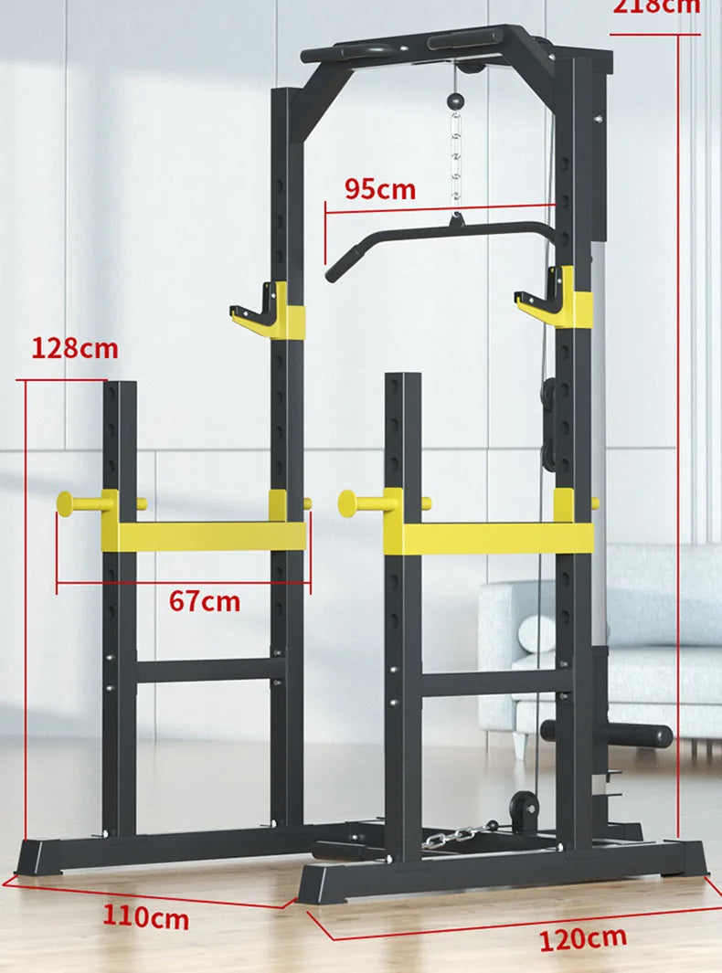 Home Multi Gym | Pull Raises & Deep Squat Frame for Full-Body Workouts - FitZone360