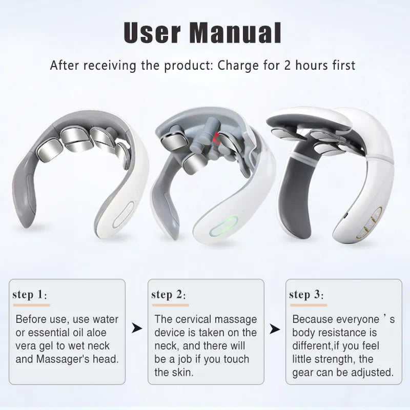 Electric Neck Massager with Magnetic Pulse Therapy - FitZone360