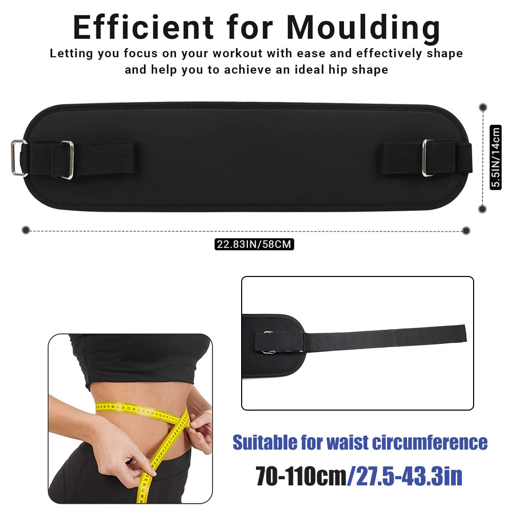 Premium Hip Thrust Belt for Glute Workouts | Supports Dumbbells, Kettlebells & Plates | Home & Gym Fitness Accessory - FitZone360