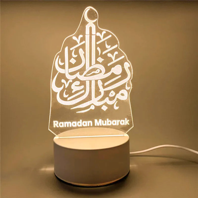 Eid Mubarak Night Light | USB Table Lamp Ramadan & Eid Al-Adha Islamic Home Decoration Ornament - FitZone360