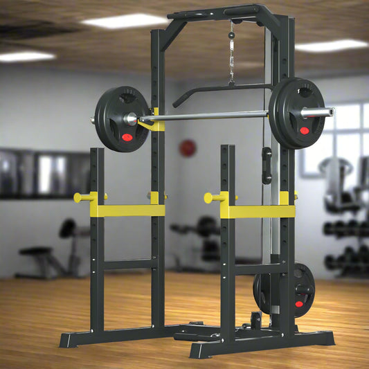 Home Multi Gym | Pull Raises & Deep Squat Frame for Full-Body Workouts - FitZone360