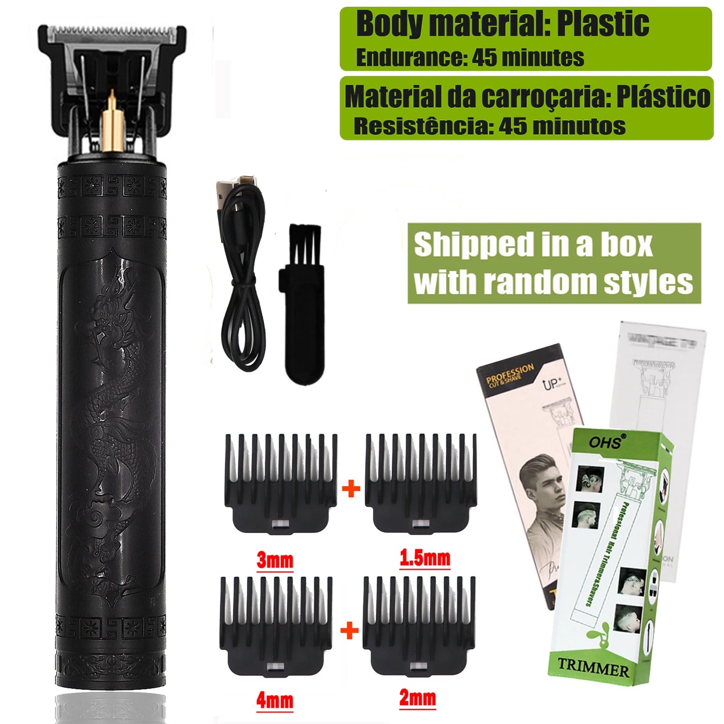"Professional Cordless Hair & Beard Trimmer for Men | Precision Grooming Tool" - FitZone360