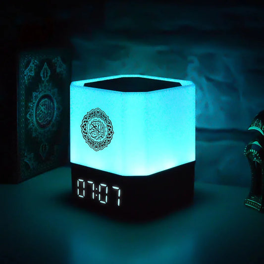 Bluetooth LED Speaker Clock | Wireless Night Light with Call-to-Prayer Feature - FitZone360