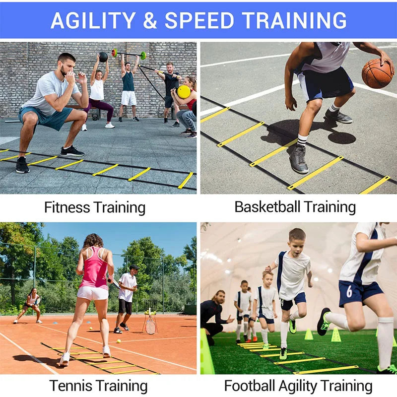 Agility Boxing Ladder with Nylon Straps | Speed & Sports Training Tool - FitZone360