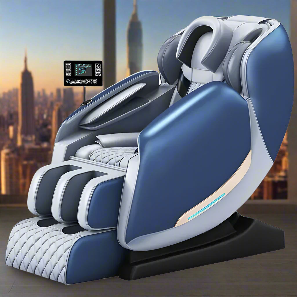 Bugatti Luxury Full-Body Massage Chair | Zero Gravity, Heating & AI Voice Control - FitZone360