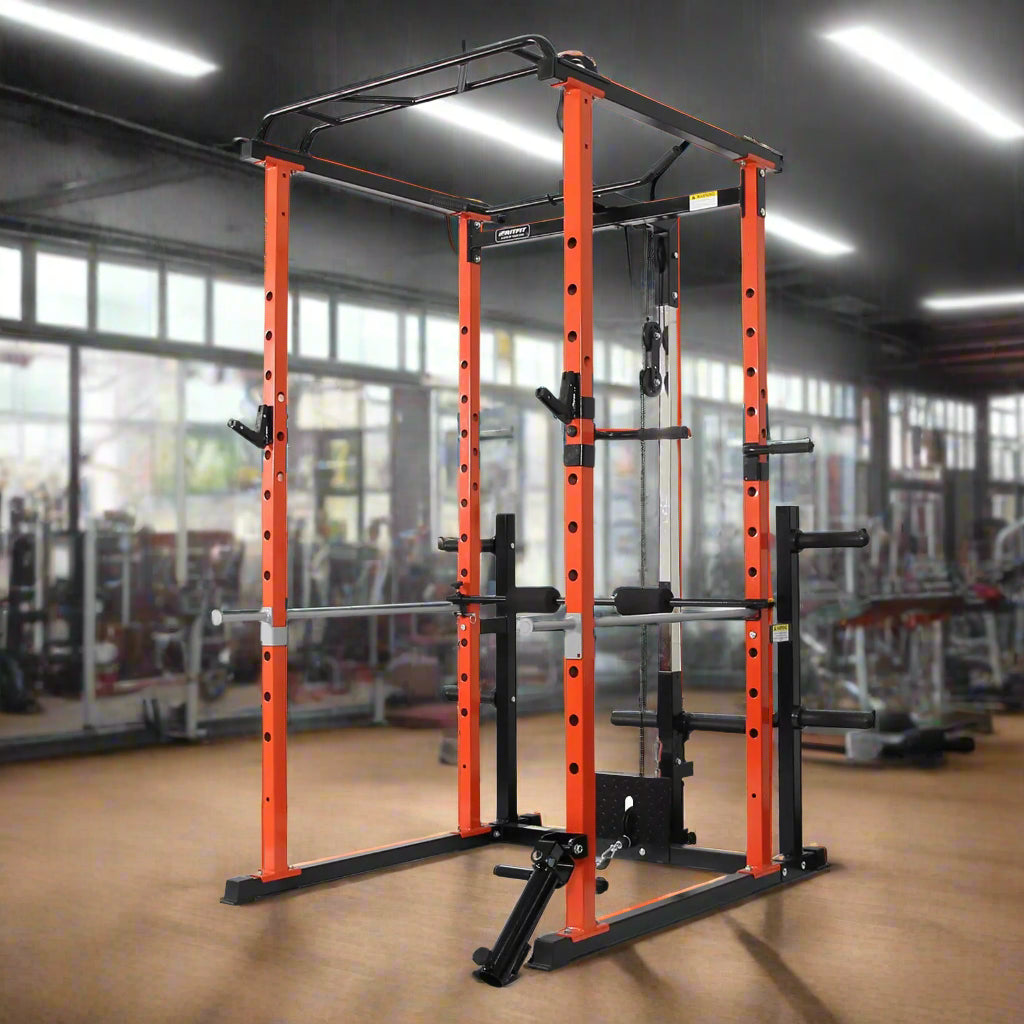 Home Multi Gym | Pull Raises & Deep Squat Frame for Full-Body Workouts - FitZone360
