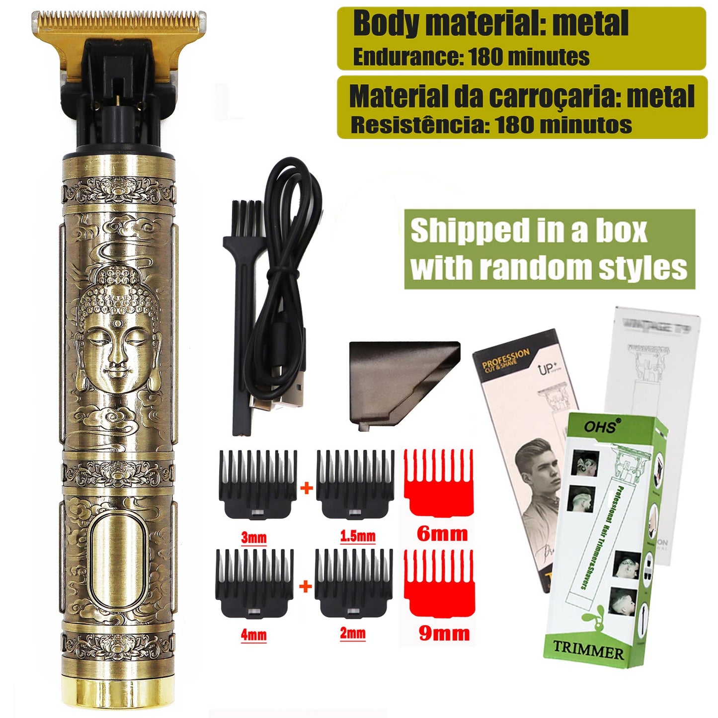 "Professional Cordless Hair & Beard Trimmer for Men | Precision Grooming Tool" - FitZone360