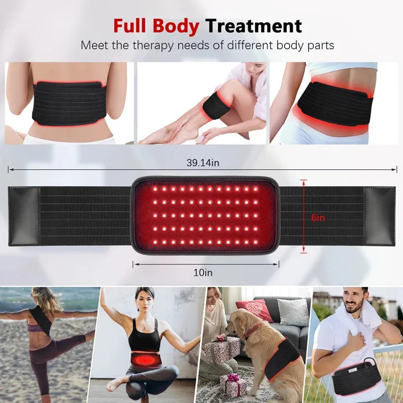 Red Light Therapy Belt | Discomfort Relief & Muscle Recovery Device - FitZone360