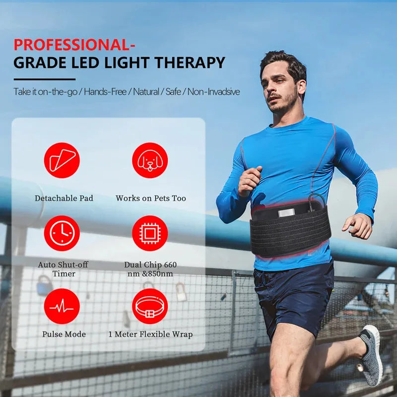 Red Light Therapy Belt | Discomfort Relief & Muscle Recovery Device - FitZone360