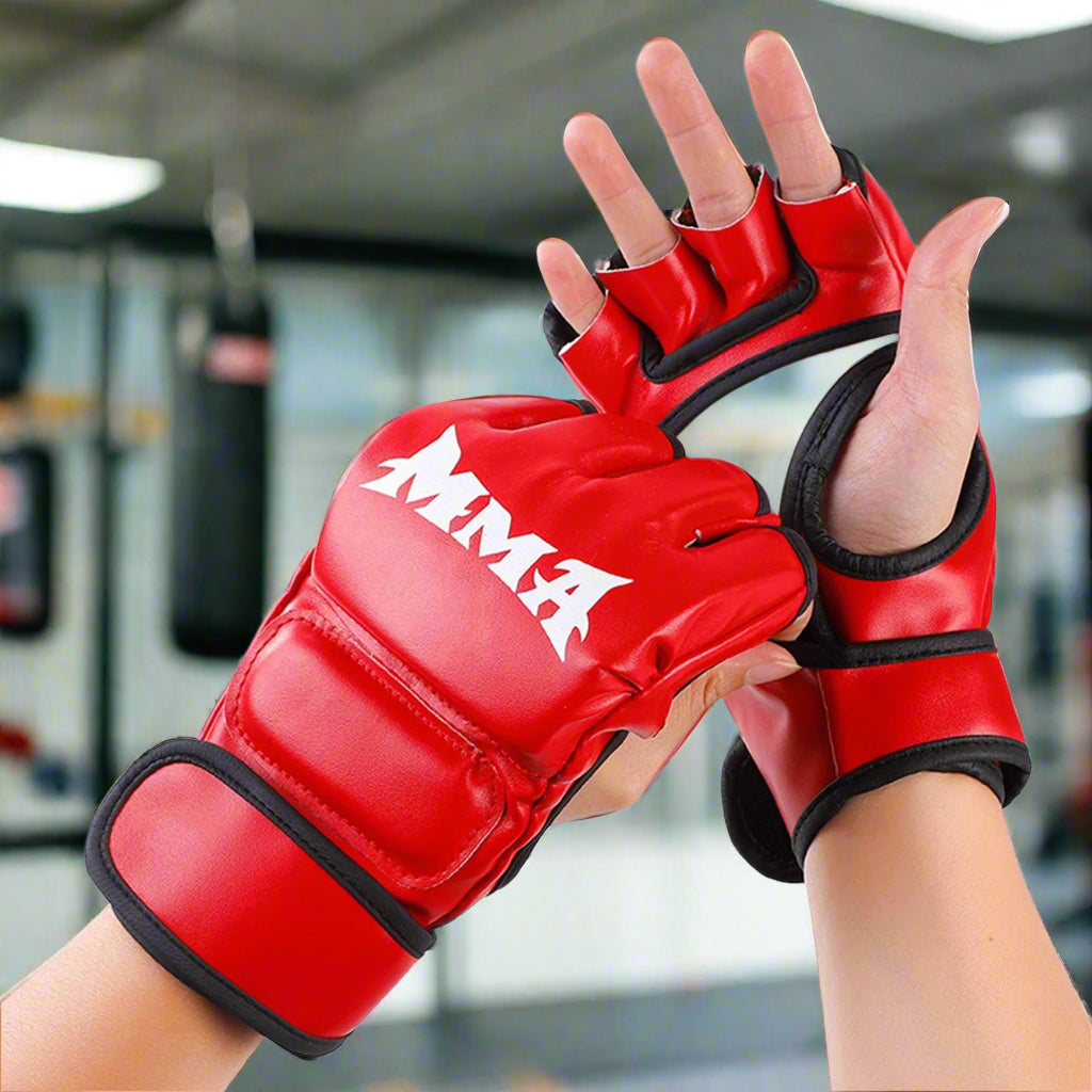 MMA 4oz Boxing UFC Style Mixed Martial Arts Gloves for Men/Women/Kids - FitZone360