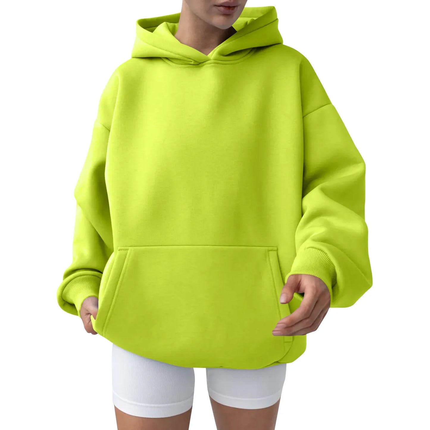 Trendy Solid Color Sports Hoodies | Fleece Sweatshirts for Men & Women | Couple Pullover for Spring & Autumn - FitZone360