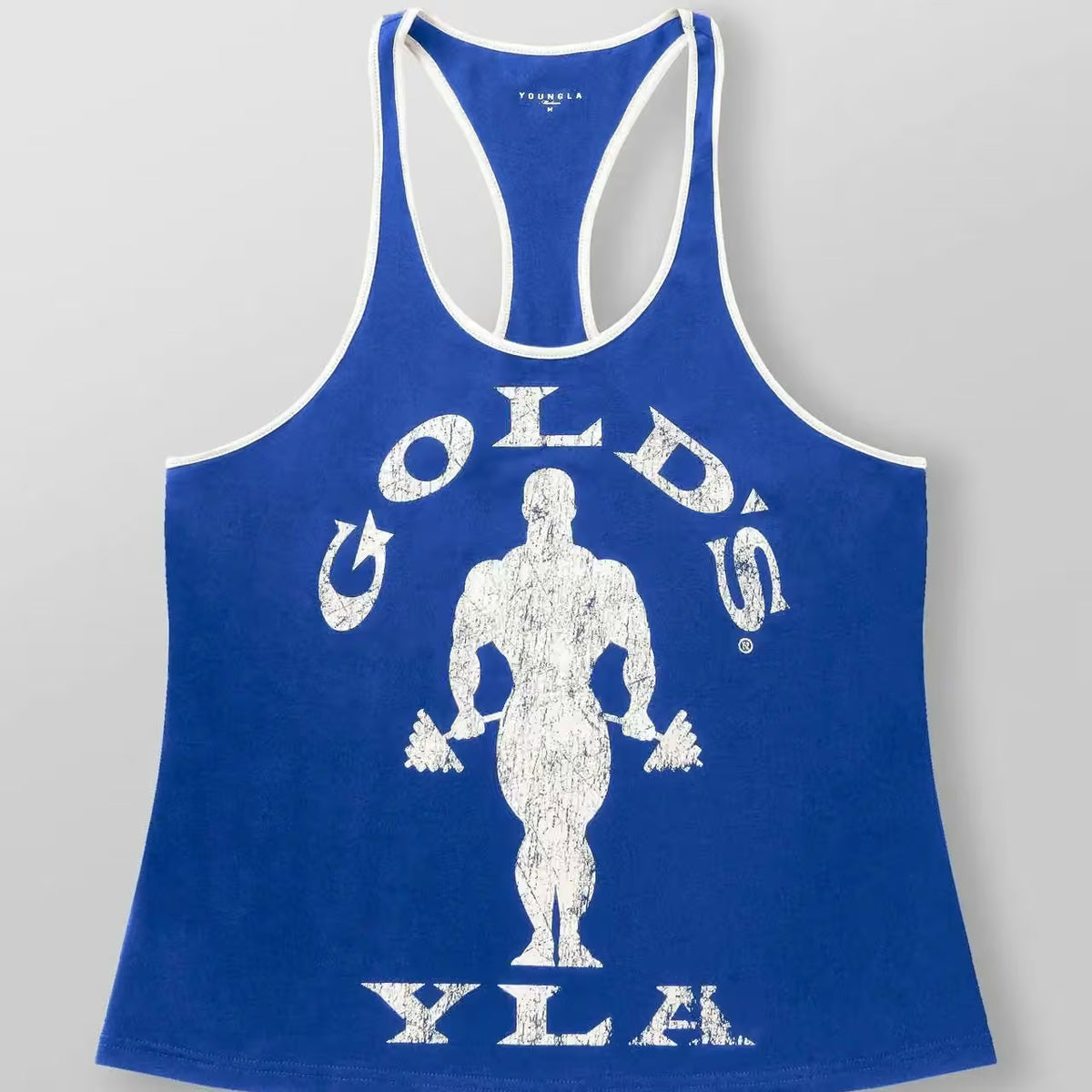 Gold’s Gym Men’s Bodybuilding Stringer Vest Top – Classic Gym Tank