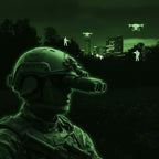 NV8160 1080P Digital Infrared Night Vision Binoculars with Helmet Mount
