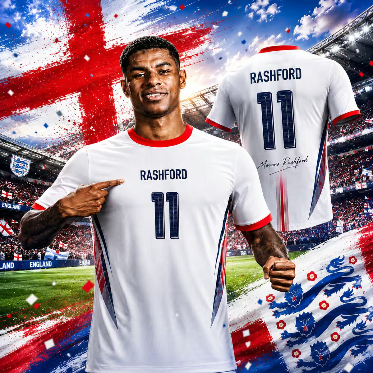 2026 England-Inspired Football Fan Shirt