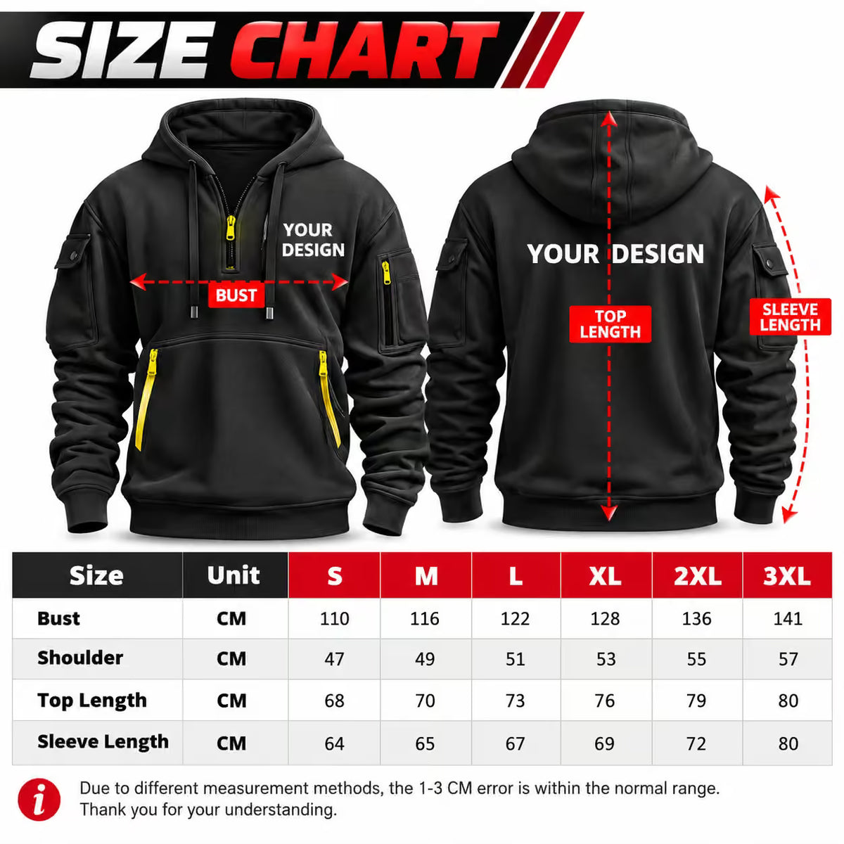 Custom Logo Tactical Hoodie – Personalized Gym, Boxing & Team Hoodie
