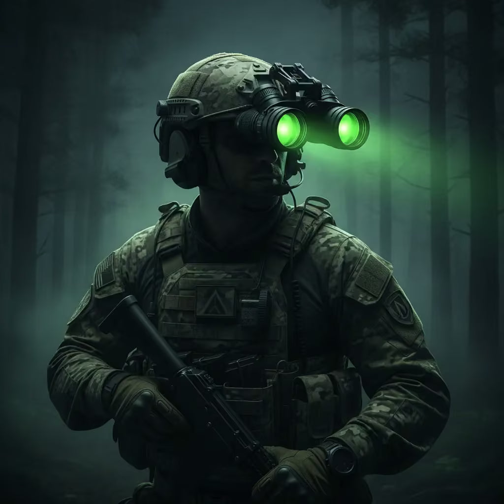 NV8160 1080P Digital Infrared Night Vision Binoculars with Helmet Mount