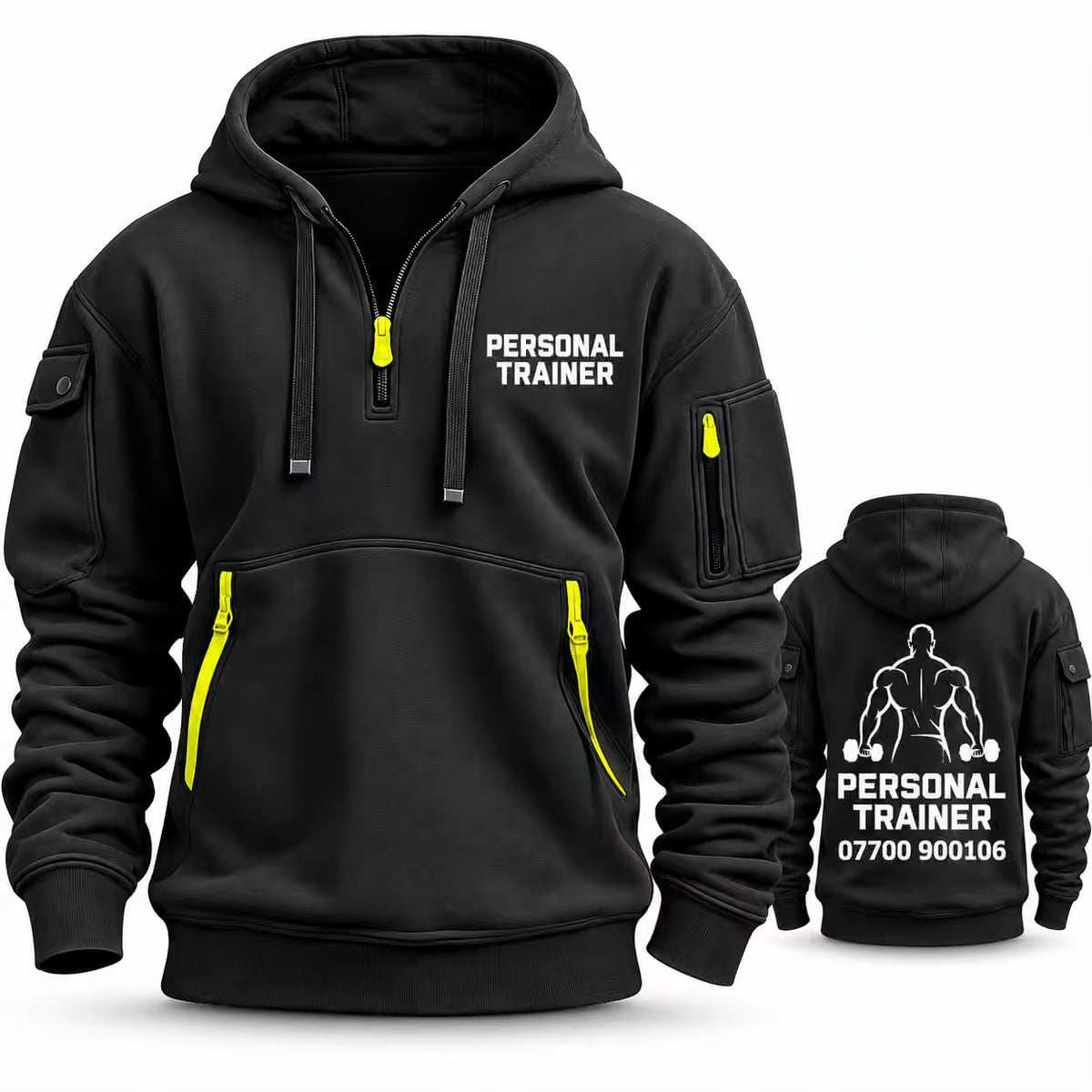 Custom Logo Tactical Hoodie – Personalized Gym, Boxing & Team Hoodie