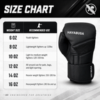 HAYABUSA Classic Matte Black Boxing Gloves - FitZone360
