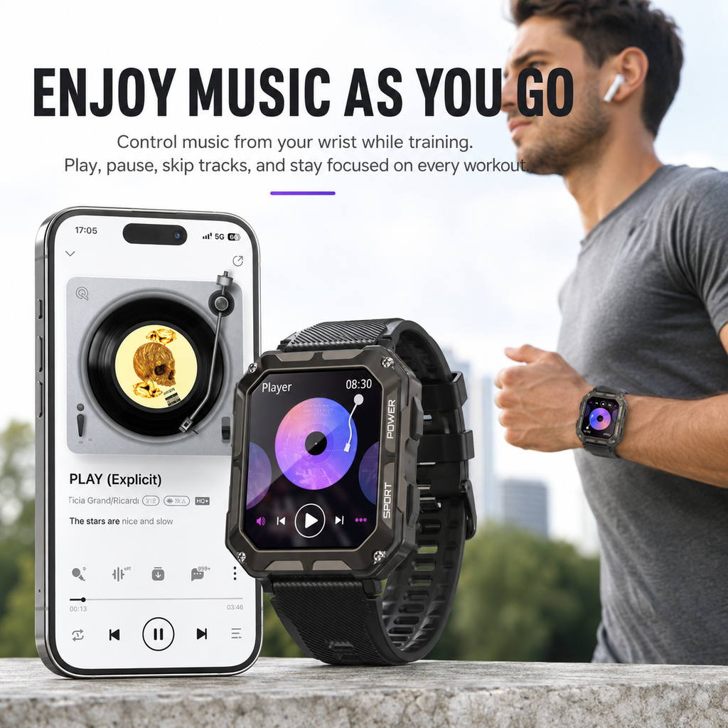 ULTIMATE HALO Military Sports Smart Watch | Rugged GPS Fitness & Health Tracking Watch