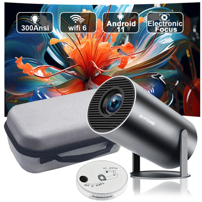 4K Mini Projector | Watch and LEARN From Your Favourite Fighters | 100 inch Screen | HD 1280x720P Android LED Portable Home Cinema