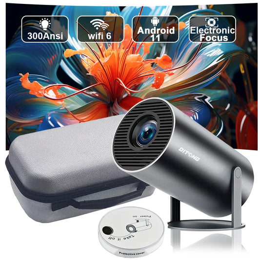 4K Mini Projector | Watch and LEARN From Your Favourite Fighters | 100 inch Screen | HD 1280x720P Android LED Portable Home Cinema