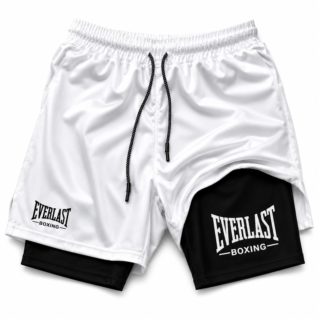 Everlast 2-Layer Slim Fit Training Shorts | Perfect For Summer - FitZone360
