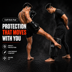 1 (One) Coaches Calf Low Kick Pad | Muay Thai MMA Kickboxing Training Gear - FitZone360