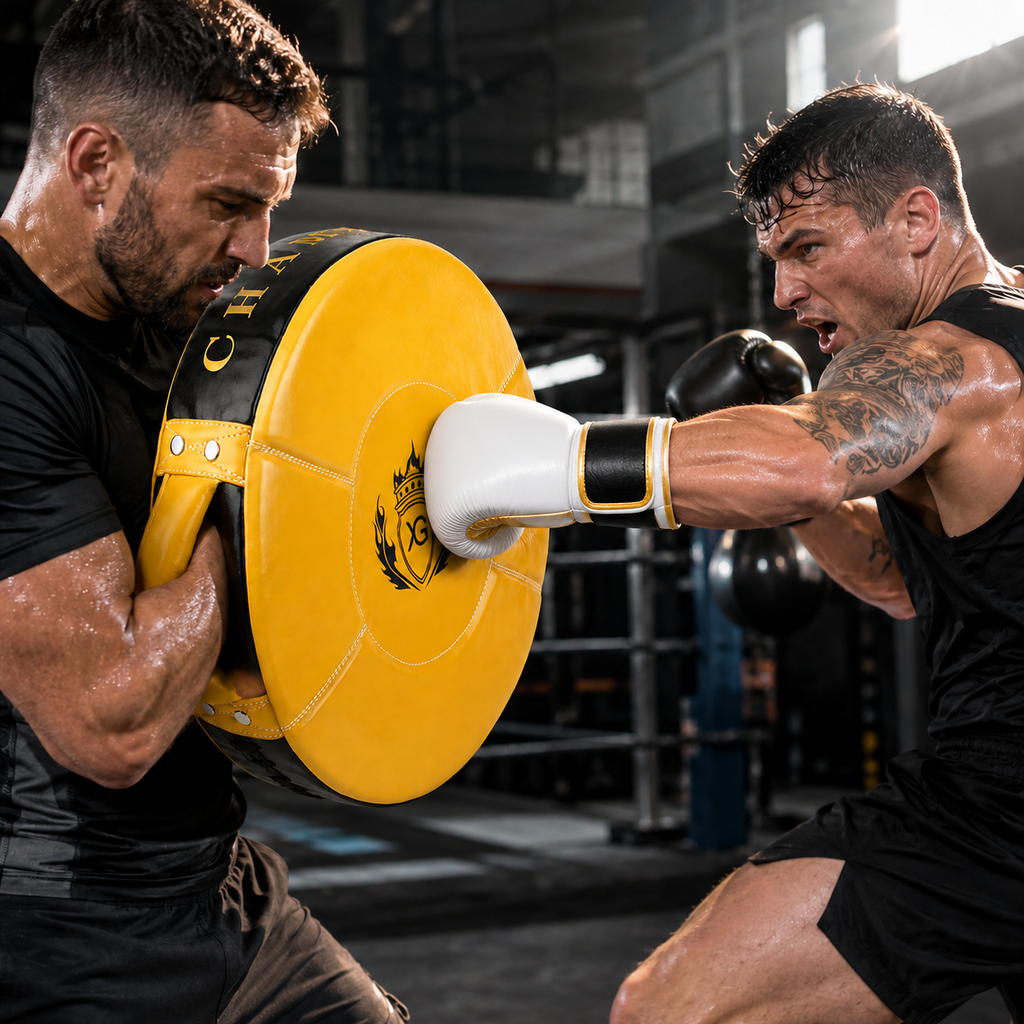 Heavy-Duty Boxing Strike Shield | Round Body Punch Pad for Boxing, MMA & Muay Thai Power Training