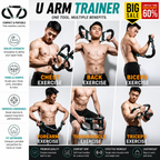 Multifunctional U-Arm Trainer | Upper Body Strength & Muscle Toning Device | 88 Lbs (40KG) Resistance
