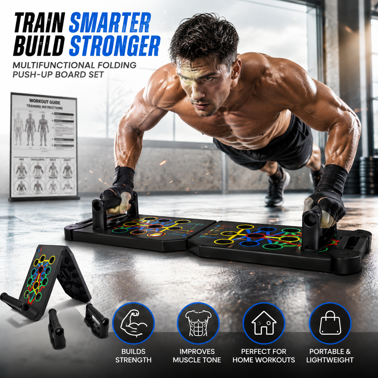Push-Up Board for Core Workout | Build Strength & Sculpt Muscles