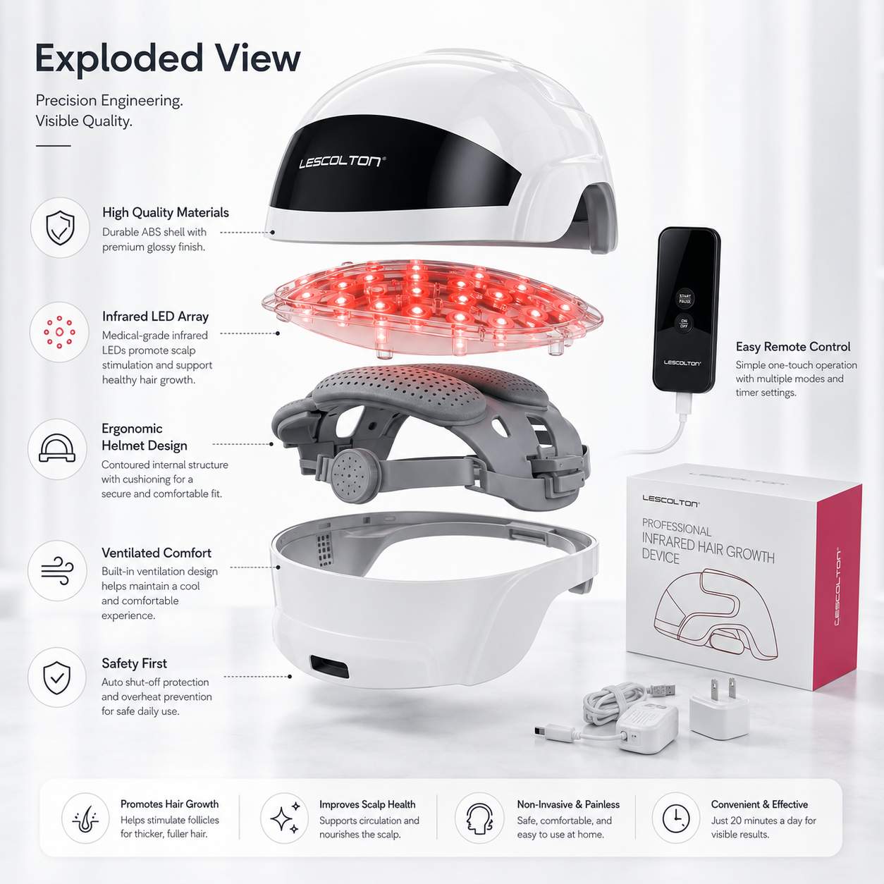 Re-Hair Growth Helmet | FDA-Cleared LLLT Therapy