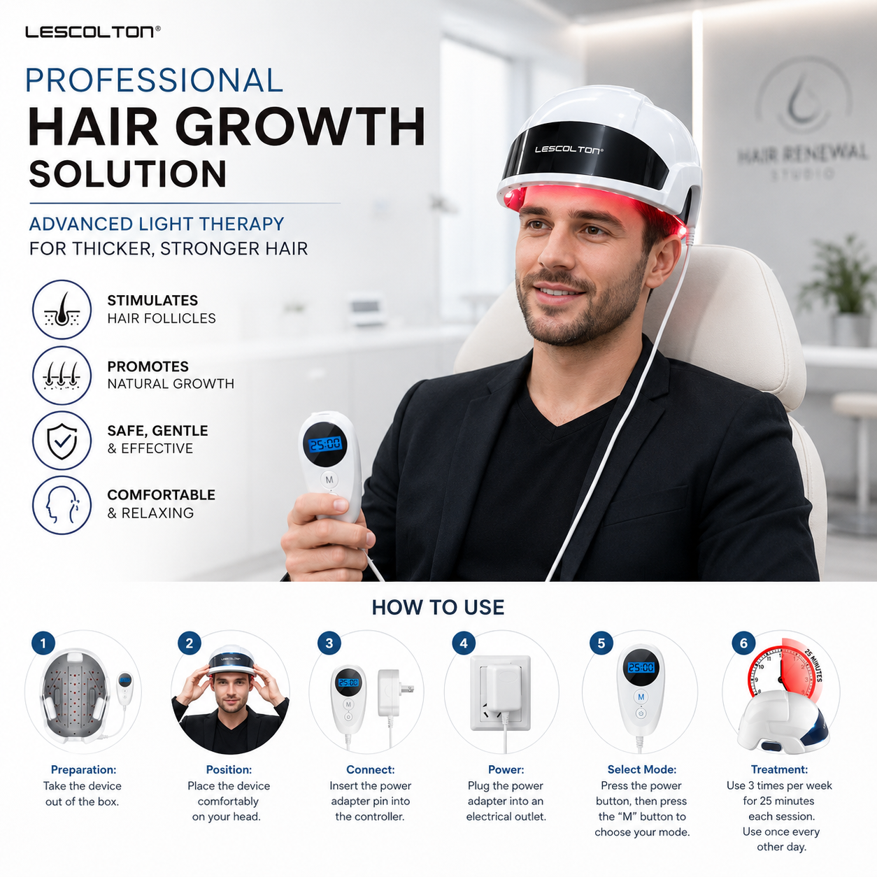 Re-Hair Growth Helmet | FDA-Cleared LLLT Therapy