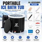 Portable Ice Bath Tub | Cold Water Recovery Tub for Athletes, Boxing, Muay Thai & Fitness