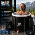 Portable Ice Bath Tub | Cold Water Recovery Tub for Athletes, Boxing, Muay Thai & Fitness