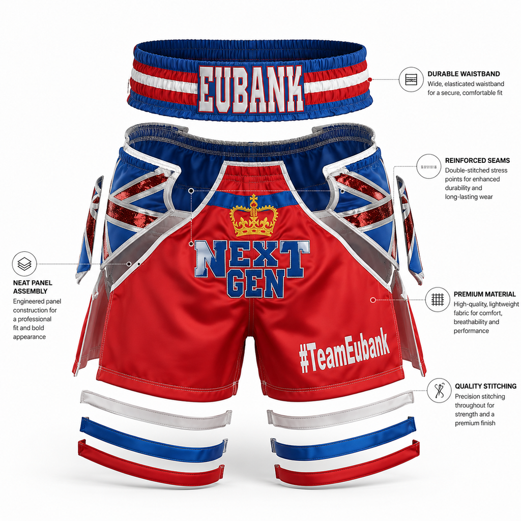 Frank Bruno & Team Eubank Inspired Boxing Shorts | British Legacy Fight Edition