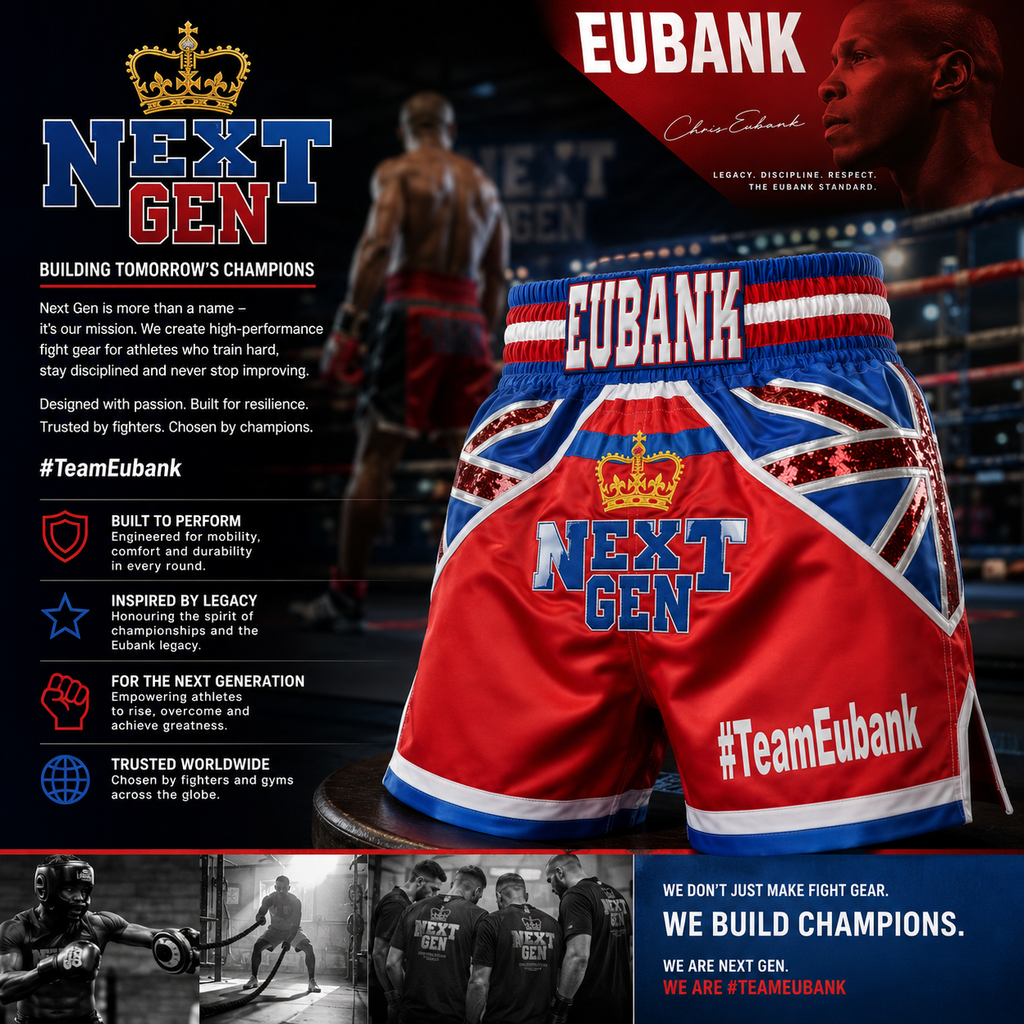 Frank Bruno & Team Eubank Inspired Boxing Shorts | British Legacy Fight Edition