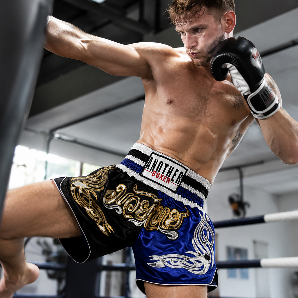 Another Boxer Red Muay Thai Shorts | Thai Boxing Training Shorts