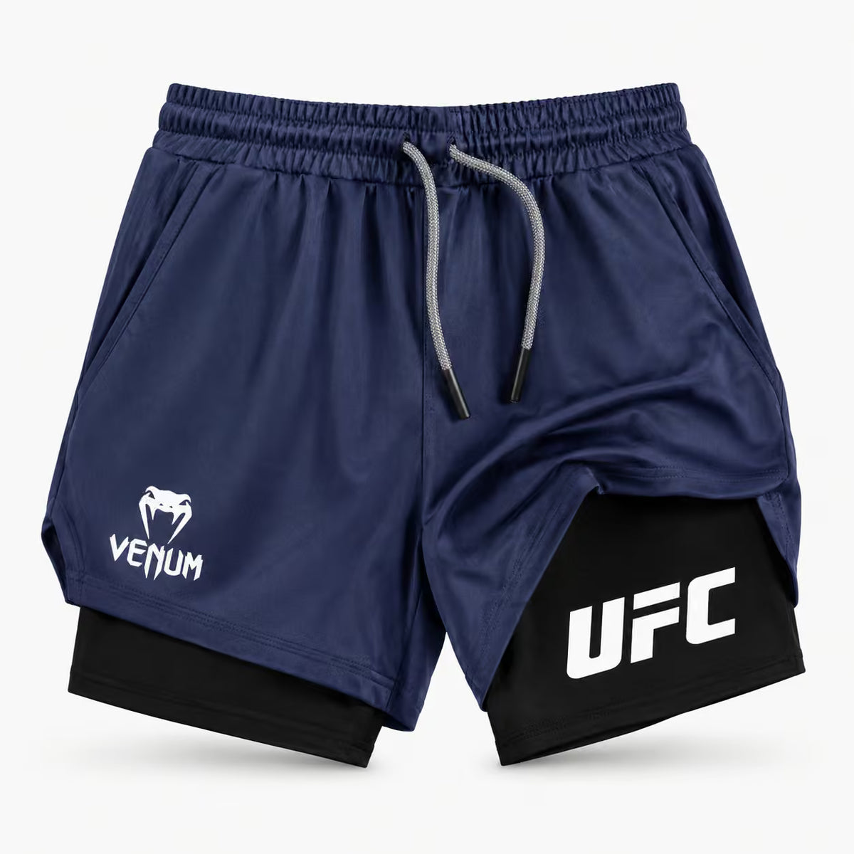2-Layer MMA Compression Shorts | Muay Thai & Gym Training | SLIM Fit