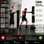 HEAVY-DUTY | Freestanding Punch Bag | Ideal for Adults, Boxers & Martial Artists