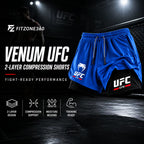 2-Layer MMA Compression Shorts | Muay Thai & Gym Training | SLIM Fit