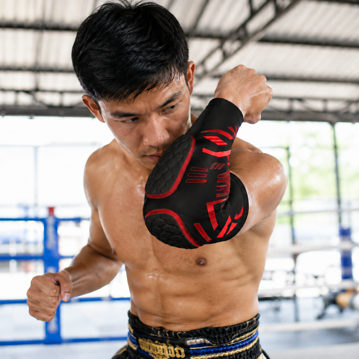 Muay Thai Elbow Pads | Martial Arts Elbow Guards for Training - FitZone360