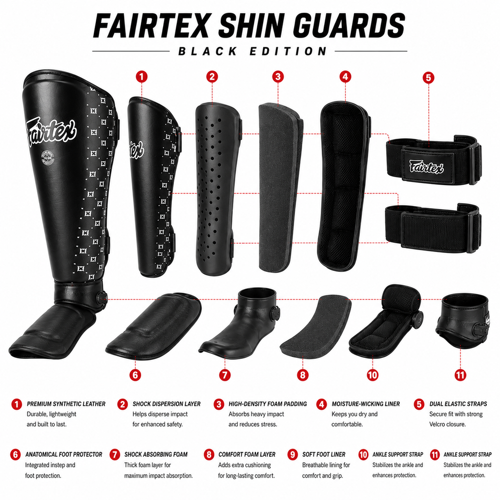Fairtex Muay Thai Shin Guards | Professional Protection for Training & Sparring