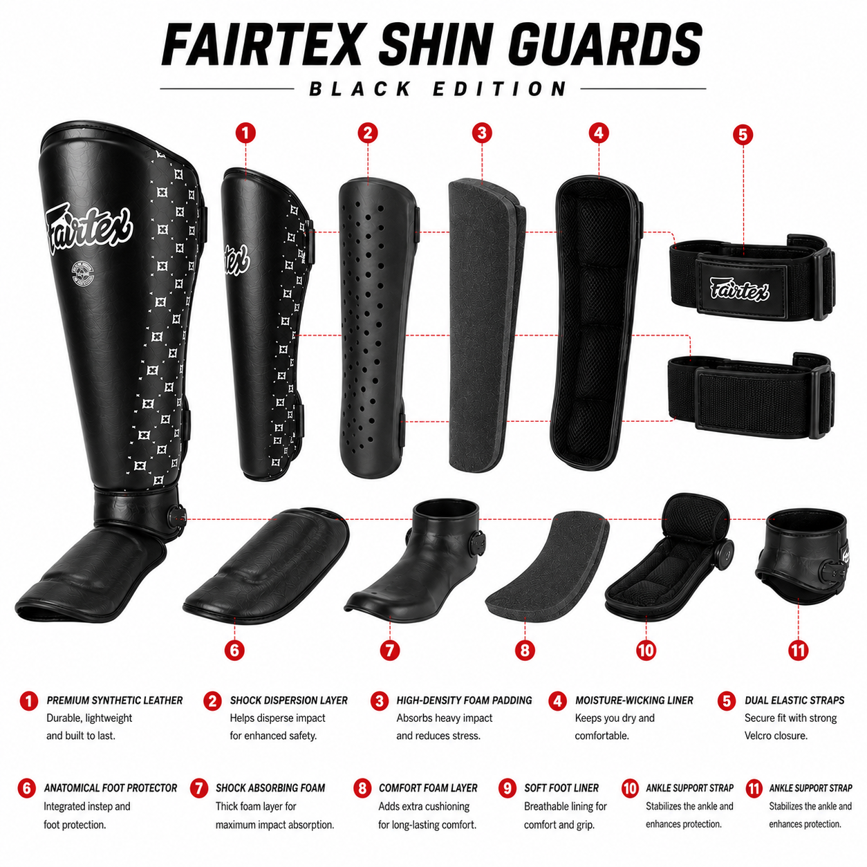 Fairtex Muay Thai Shin Guards | Professional Protection for Training & Sparring