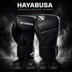 HAYABUSA Classic Matte Black Boxing Gloves - FitZone360