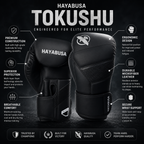 HAYABUSA Classic Matte Black Boxing Gloves - FitZone360