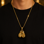 Vintage Boxing Chain Gold Plated Necklace - FitZone360